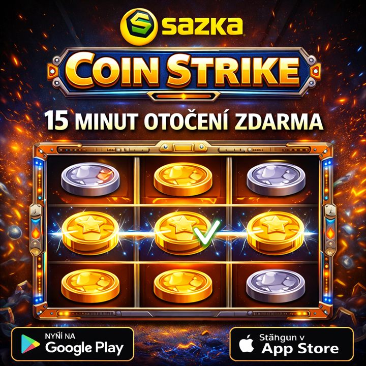 Coin Strike casino ad creative running in Czechia