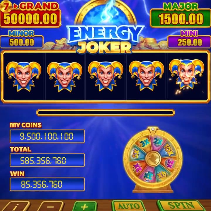 Energy Joker casino ad creative running in Spain